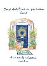 Classic New Home Card - I Am Totally Not Jealous - Front Door created by The thoughtful fold