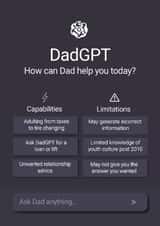 Funny Father's Day Card - ChatGPT - Dad Advice created by Pottsy Prints