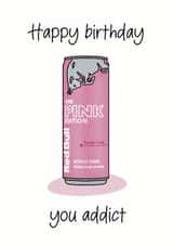 Fun Birthday Card - Redbull - The Pink Edition created by Kave Media