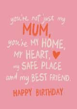 Heartfelt Birthday Card - For Mum - Not Just My Mum created by Sweetlove Press
