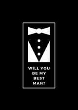 Classic Wedding Card - Best Man - Will You Be My Best Man? created by Jo Hall Designs