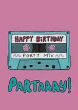 Fun Birthday Card - Cassette Tape created by Chloe Metson