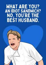 Funny Father's Day/Birthday Card - Gordon Ramsay - Best Husband created by Sundiva Designs