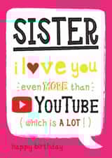 Funny Birthday Card - For Sister - YouTube created by  la la la     Designs