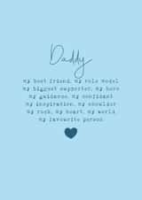 Classic Father's Day/Birthday Card - Daddy - Favourite Person created by Cake For Breakfast