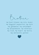 Classic Birthday Card - For Brother - Favourite Person created by Cake For Breakfast