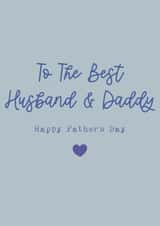 Classic Father's Day Card - Best Husband And Daddy created by Cake For Breakfast