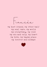 Classic Birthday Card - For Fiancée - Forever And Always created by Cake For Breakfast