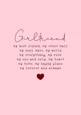 Classic Birthday Card - For Girlfriend - Forever And Always created by Cake For Breakfast