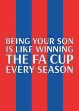 Crystal Palace Father's Day Card - Winning The FA Cup created by Pottsy Prints