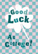 Classic Good Luck Card - College - Clover created by Sticky Tape Kate