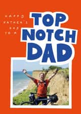 Personalised Father's Day Photo Card created by Sea & Tea - Classic Father's Day Card - Top Notch Dad