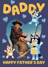 Personalised Father's Day Photo Card created by Danilo - Personalised Father’s Day Photo Card for Daddy – Featuring Bluey!
