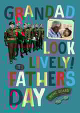 Personalised Father's Day Photo Card created by Danilo - Personalised Father’s Day Photo Card for Grandad – Dad’s Army Style!