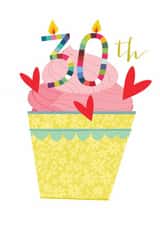 Classic Birthday Card - 30th - Cupcake created by Kali Stileman