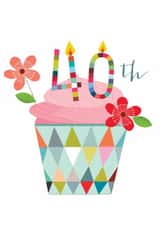 Classic Birthday Card - 40th - Floral Cupcake created by Kali Stileman