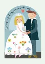 Classic Wedding Card - Bride And Groom created by Kali Stileman