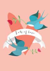 Classic Anniversary Card - Swallows created by Kali Stileman