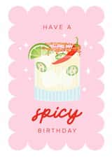 Arty Birthday Card - Cocktail - Spicy Margs created by Dolly’s Doodles
