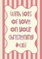 Classic Christening Card - For Her created by Choo Choo 