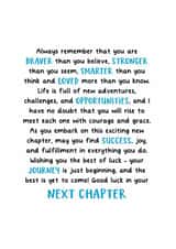 Heartfelt Graduation/Good Luck Card - Next Chapter - Always Remember created by Kreate Paper Co.