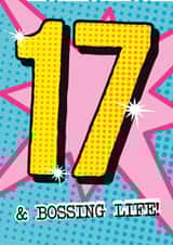Classic Birthday Card - 17th - Pop Art created by Rulu