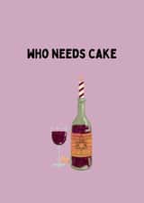 Funny birthday card wine created by Katielakin