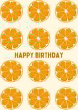 Cute orange birthday card created by Katielakin