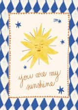 Cute Anniversary Card - You Are My Sunshine created by Carole Hillman