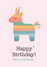 Cute Birthday Card - Piñata - Have A Smashing Day created by AcuteDesign