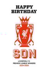 Classic Birthday Card - For Son - Liverpool FC created by Percy & Pearl