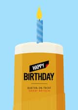Funny Birthday Card - Carling - For Him created by Pink Peach Cards