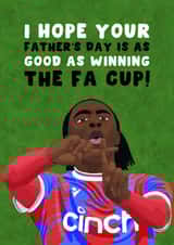 Crystal Palace Father's Day Card - Eberechi Eze - FA Cup created by Pink Peach Cards