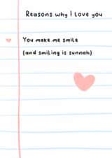 Cute Anniversary Card - Love Note - Sunnah created by The Mosque Sketcher