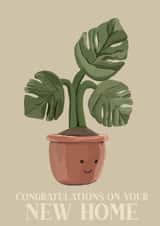 Cute New Home Card - Plant - Jellycat created by Over N’ Out Designs