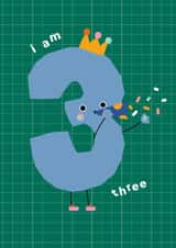 Cute Birthday Card - 3rd - Party created by Ellie Hyde