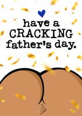 Cheeky Father's Day Card - Have A Cracking Father's Day - Bum created by Mrs Best Paper Co.