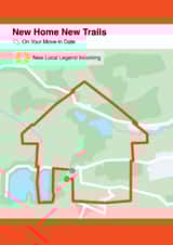 Fun New Home Card - Stava - Running created by ClemBow Studio