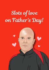 Funny Father's Day Card - Arne Slot - Liverpool Football Club created by Original Fox Cards