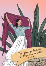 Frida Kahlo Inspiring Card created by Sue Cranberry