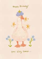 Cute Birthday Card - Silly Goose created by Jude Amelia Draws