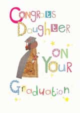 Classic Graduation Card - For Daughter - Congrats created by Anya Higginson