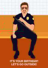 Funny Birthday Card - George Michael created by Paul Jones