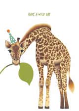 Cute Birthday Card - Giraffe - Have A Wild Day created by Arthur & Bear