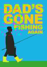 Retro Birthday Card - For Dad - Fishing created by Jon Downer