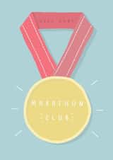 Classic Congratulations Card - Marathon Medal created by Belly Flops
