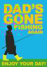 Birthday or Fathers Day Card - For Dad - Fishing created by Jon Downer