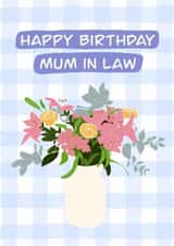 Pretty Birthday Card - Mother In Law - Flowers created by @lydiapimmdraws