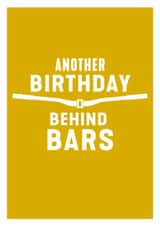 A stylish art card for mountain biker who's always behind bars! created by DOMINIC RAAD