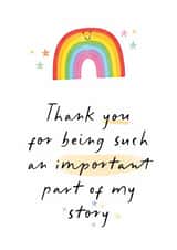 Cute Thank You Card - For Teacher - Rainbow created by The Stamford Press